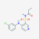 N-({4-[(3-chlorophenyl)amino]pyridin-3-yl}sulfonyl)propanamide