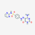 4-[(2e)-2-(4-amino-2,6-dioxopyrimidin-5-ylidene)hydrazinyl]-n-pyrimidin-2-ylbenzenesulfonamide molecular structure