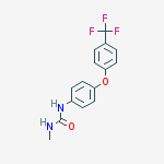 Urea, N-methyl-N'-[4-[4-(trifluoromethyl)phenoxy]phenyl]- molecular structure