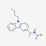 N-[1-(9-BUTYLCARBAZOL-3-YL)ETHYL]FORMAMIDE molecular structure