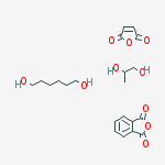 2-benzofuran-1,3-dione;furan-2,5-dione;hexane-1,6-diol;propane-1,2-diol molecular structure