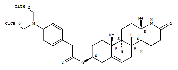 3-(((4-(bis(2-chloroethyl)amino)phenyl)acetyl)oxy)-17a-aza-D-homoandrost-5-en-17-one