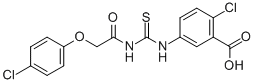 2-CHLORO-5-[[[[(4-CHLOROPHENOXY)ACETYL]AMINO]THIOXOMETHYL]AMINO]-BENZOIC ACID molecular structure