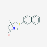 4-methyl-4-(naphthalen-2-ylsulfanylmethyl)azetidin-2-one