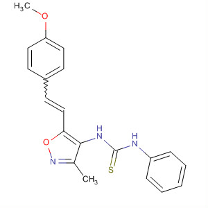Thiourea,N-[5-[2-(4-methoxyphenyl)ethenyl]-3-methyl-4-isoxazolyl]-N'-phenyl- molecular structure