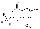 4-1H-QUINAZOLINONE,6-CHLORO-8-METHOXY-2-(TRIFLUOROMETHYL)- molecular structure