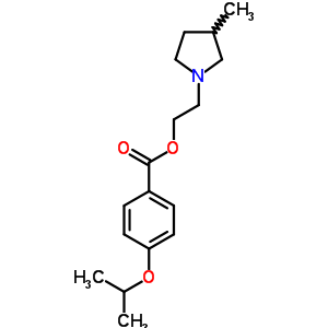 2-(3-methylpyrrolidin-1-yl)ethyl 4-propan-2-yloxybenzoate;hydrochloride