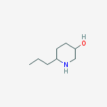 (3R,6R)-6-propylpiperidin-3-ol molecular structure