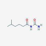 N-CARBAMOYL-5-METHYL-HEXANAMIDE molecular structure