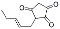 3-(2-Pentenyl)-1,2,4-cyclopentanetrione molecular structure