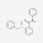 Benzamide, N-phenyl-2-[(phenylmethyl)sulfinyl]- molecular structure