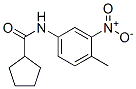 CYCLOPENTANECARBOXAMIDE,N-(4-METHYL-3-NITROPHENYL)- molecular structure