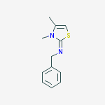 N-benzyl-3,4-dimethyl-1,3-thiazol-2-imine molecular structure