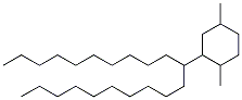 2-(1-Decylundecyl)-1,4-dimethylcyclohexane molecular structure