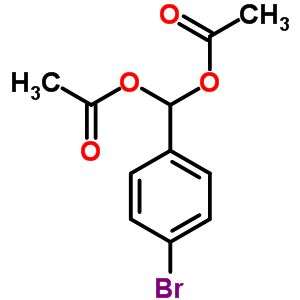 (4-bromophenyl)methanediyl diacetate molecular structure