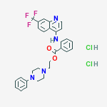 PIPERAZINEETHANOL 4-PHENYL-,N-(7-TRIFLUOROMETHYL-4-QUINOLYL)ANTHRANILATE 2HCL