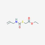Acetic acid, [[(2-propenylamino)carbonyl]thio]-, ethyl ester molecular structure