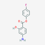 4-FLUOROPHENYL 4-AMINOSALICYLATE molecular structure