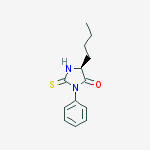 4-Imidazolidinone, 5-butyl-3-phenyl-2-thioxo-, (5S)- molecular structure
