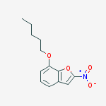 Benzofuran, 2-nitro-7-(pentyloxy)- molecular structure