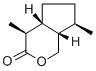 (4S)-4,4aβ,5,6,7,7aβ-Hexahydro-4β,7β-dimethylcyclopenta[c]pyran-3(1H)-one molecular structure