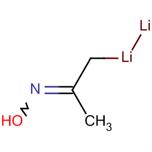 2-Propanone, oxime, ion(1-), lithium, lithium salt molecular structure