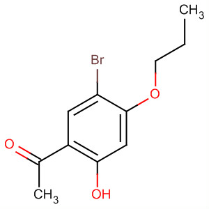 Ethanone, 1-(5-bromo-2-hydroxy-4-propoxyphenyl)- molecular structure