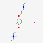 P-di-3-dimethylaminopropoxybenzene Diethiodide molecular structure