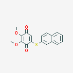 2,3-dimethoxy-5-(naphthalen-2-ylsulfanyl)cyclohexa-2,5-diene-1,4-dione