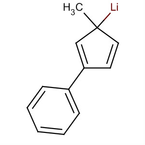 Lithium, (1-methyl-3-phenyl-2,4-cyclopentadien-1-yl)- molecular structure