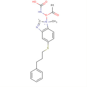 Carbamic acid, [5-[(3-phenylpropyl)thio]-1H-benzimidazol-2-yl]-, methylester molecular structure