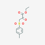 ethyl 3-[(4-methylphenyl)sulfonyl]-2-oxopropanoate molecular structure