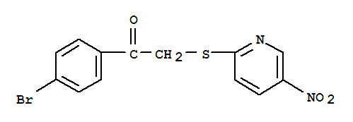 1-(4-bromophenyl)-2-[(5-nitropyridin-2-yl)sulfanyl]ethanone