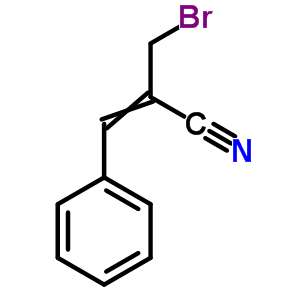 2-(bromomethyl)-3-phenylprop-2-enenitrile molecular structure