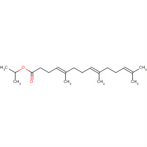 4,8,12-Tetradecatrienoic acid, 5,9,13-trimethyl-, 1-methylethyl ester,(4E,8E)- molecular structure