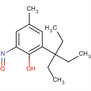 Phenol, 2-(1,1-diethylpropyl)-4-methyl-6-nitroso- molecular structure