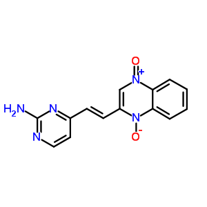 3-[(E)-2-(2-aminopyrimidin-4-yl)ethenyl]-1-oxoquinoxalin-1-ium-4(1H)-olate