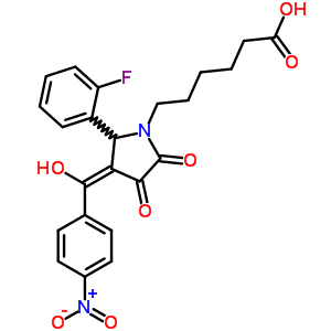 6-[(3e)-2-(2-fluorophenyl)-3-[hydroxy-(4-nitrophenyl)methylidene]-4,5-dioxopyrrolidin-1-yl]hexanoic Acid
