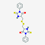 5-[[(5-oxo-1-phenyl-2-sulfanylideneimidazolidin-4-yl)methyldisulfanyl]methyl]-3-phenyl-2-sulfanylideneimidazolidin-4-one