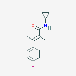 N-Cyclopropyl-α,β-dimethyl-4-fluorocinnamamide molecular structure