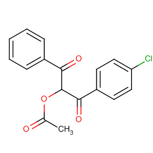 1,3-Propanedione, 2-(acetyloxy)-1-(4-chlorophenyl)-3-phenyl- molecular structure