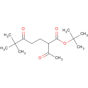 Heptanoic acid, 2-acetyl-6,6-dimethyl-5-oxo-, 1,1-dimethylethyl ester molecular structure