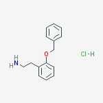 2-(2-phenylmethoxyphenyl)ethanamine;hydrochloride molecular structure