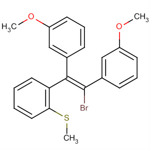 Benzene, 1-[2-bromo-1,2-bis(3-methoxyphenyl)ethenyl]-2-(methylthio)-,(Z)-