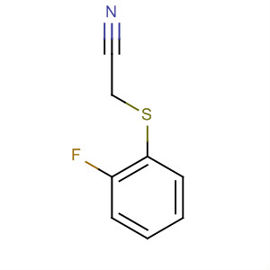 Acetonitrile, [(2-fluorophenyl)thio]- molecular structure