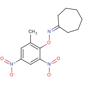 Cycloheptanone, O-(2-methyl-4,6-dinitrophenyl)oxime molecular structure