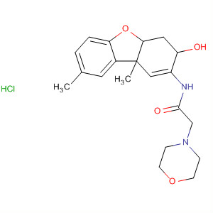 4-Morpholineacetamide,N-(3,4,4a,9b-tetrahydro-3-hydroxy-8,9b-dimethyl-2-dibenzofuranyl)-,monohydrochloride