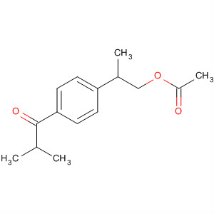 1-Propanone, 1-[4-[2-(acetyloxy)-1-methylethyl]phenyl]-2-methyl- molecular structure