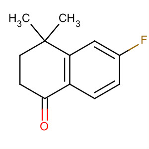 1(2H)-Naphthalenone, 6-fluoro-3,4-dihydro-4,4-dimethyl- molecular structure
