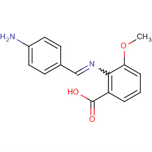 Benzoic acid, 2-[[(4-aminophenyl)methylene]amino]-3-methoxy- molecular structure